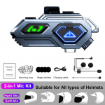 1/2x C8 Pro Music Interphone Bluetooth 5.3 mootorrattakiivriga intercom-peakomplekt veekindel 300m intercom-k&otilde;lariga k&otilde;rvaklapid