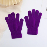 Winter Candy Color Soe puutetundlik viie s&otilde;rmega kootud kindad Unisex kollane