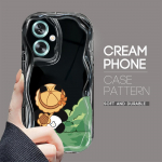 Armas koomiksimustriga kreemjas tekstuuriga korpus, lainelise servaga pehme silikoonkaanega telefoni&uuml;mbris OPPO Reno Realme jaoks Realme 7 Pro must