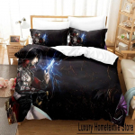 Anime BLOODSTAINED RITUAL OF THE NIGHT Voodipesukomplekt &Uuml;hekohaline Kahepoolne T&auml;issuuruses Kuninganna Kuningas Suurus Voodikomplekt T&auml;iskasvanud Laste Magamistuba Tekikoti Komplektid EU Single 135x200cm