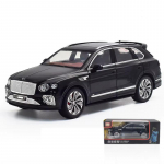 1:24 t&auml;ismahus Bentley Bentayga sulamist survevalatud automudel kuueukseline disain t&auml;histaeva tippsimulatsioon Briti luksusautode m&auml;nguautode poiste kingituste kollektsioon must