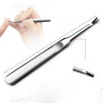 Roostevabast terasest manik&uuml;&uuml;ri k&uuml;&uuml;nenaha eemaldaja ja kaabits valge