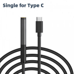 Endoskoopkaamera &Uuml;he/Kahe objektiiviga IP67 Veekindel Torujuhtme Inspektsioon Boreskoop 8MM Objektiiv Auto Kanalisatsioon iOS Android USB-C jaoks 1m