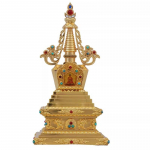 7-tollise Vantage'i nikerdatud Tiibeti budismi stupa instrumendi dekoratsioon Ornament toale