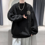 Palus sviiter meeste s&uuml;gis- ja talvine pluss sametist paksu &uuml;mara kaelusega avar s&auml;rk XXL