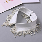 Pearl v&otilde;ltskraega naiste s&auml;rk, eemaldatav kaelus, naiste kaelarihm, valge rev&auml;&auml;r Faux Col Naiste riided Aksessuaarid