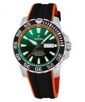 Festina The Originals kummist rihmaga roheline sihverplaadiga kvartssukelduja F20662-2 200M meeste k&auml;ekell roheline