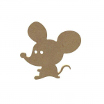 Souris &agrave; d&eacute;corer - Gomille - Marron - Mixte - Adulte - DIY cr&eacute;atif
