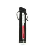 Pierres et Min&eacute;raux. Stylo min&eacute;raux Howlite des USA. Couleur Rouge framboise.
