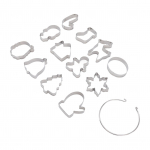 12 tk. j&otilde;uluteemalised j&otilde;uluk&uuml;psise l&otilde;ikurid, kiirkinnitusega roostevabast terasest h&otilde;bedased k&uuml;psisel&otilde;ikurid