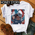 Kawaii koomiks Tanjiro Kamado graafilised s&auml;rgid Cartoon Deemon Slayer T-s&auml;rk meeste hip-hop Jaapani anime Kimetsu No Yaiba T-s&auml;rk S