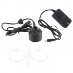 1 tk 12 LED-i v&auml;rviline udumasin koos toiteadapteriga purskkaevutiigi jaoks EU Plug 220V
