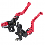 1 paar 78 (22 mm) Universaalne mootorratta piduri siduri peasilindri reservuaari hoovad punased punane