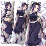Anime Demon Slayer Kochou Shinobu figuur v&otilde;rdse keha kallistatav kehapadi padjap&uuml;&uuml;r kahepoolne 3D-tr&uuml;kk DIY kahem&otilde;&otilde;tmeline seksikas kingitus 40x120cm pillowcase