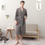 Suur Suurus Meeste S&uuml;gis-Talvine Flanellist Hommikumantel Paari Pikk Paks Taskutega V&ouml;&ouml;ga Patchwork Magamisr&otilde;ivas XXXL hall