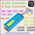 Wuxi Bull harjadeta mootorikontroller 36-72V, 1500-2000W 36V~48V~60V~72V~84V Universal