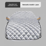 Talvine auto esiklaasi lume- ja j&auml;&auml;t&otilde;rjekate - Paks, k&uuml;lmumisvastane kaitse esiklaasile