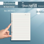 Tudengielu B5 lahtiste lehtedega &uuml;mbrik: A4, A5 ruuduline paber inglise keele m&auml;rkmete jaoks