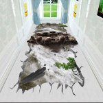 3D elutuba Ilus maastik P&otilde;randamatt Vaip Magamistuba T&auml;isvoodi voodi k&otilde;rval roomav matt diivanilaud sissep&auml;&auml;su uksematt 120*160cm