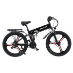 Ebike R3 1000W38KM/H kokkupandav elektriline jalgratas 26-tollised m&auml;girattad 48V12.8AH liitiumakuga elektrimootorratas t&auml;iskasvanutele must