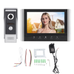 7-tollise WiFi videouksenupu intercom-s&uuml;steem, nutikas 1-&uuml;hele visuaalne telefon, kaugjuhtimispuldiga videouksenupu