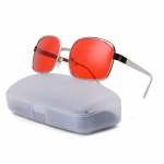 Project Mayhem P&auml;ikeseprillid Fight Club Tyler Durden Oliver Peoples 523 Brad Pitt Meeste Punaste L&auml;&auml;tsedega P&auml;ikeseprillid:Kastiga with box