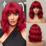 Vein Punane Pikk Laineline S&uuml;nteetiline Juustega Parukad Naistele Oranž Punane Kehalaine Halloweeni Cosplay Looduslik Parukas Kuumakindel LC052-1 brown