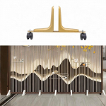 Alloy Room Divider Holder Folding Partition Stand Base Easy to Install Sturdy and Stable kuld