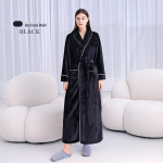 [2001 Uus] Eriti pikk paks unisex flanellist hommikumantel: S&uuml;gis/Talv, XL Korallfliisist Hommikumantel Triple Extra Large