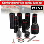12-&uuml;hes elektrilise mutriv&otilde;tme kruvikeeraja kuuskantpeakomplektid l&ouml;&ouml;kv&otilde;tme puuri jaoks