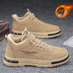 Meeste lumesaapad Uued talvised puuvillased meeste kingad Platvorm Libisemiskindlad meeste tossud V&auml;litingimustes pl&uuml;&uuml;sist jalutusk&auml;igu pahkluusaapad botas para hombre 43