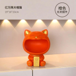 &Otilde;nnekass Skulptuur Kawaii Kodukaunistus Vaikk&auml;sit&ouml;&ouml; Armas Sisefiguur Loov Elutoa Kaunistus Laua Hoiustamise Kuju oranž