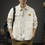 American High Street Trend Tooling jope Meeste lahtine suur, puhas puuvillane Ami Kaji mitme taskuga vabaaja jope S armee roheline v&auml;rv