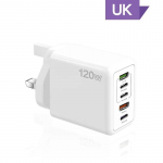 Xiaomi 120W kiirlaadija mitme pordiga USB-C PD laadija kiirlaadimine 3.0 seinatelefoni laadija adapter iPhone 16 15 14 Samsungi jaoks UK Plug