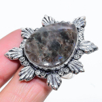 Larvikite Stone Handmade 925 Sterling Silver Jewelry Ring Size 8 e7l38