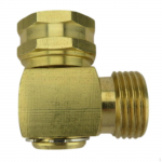 Garden Hose Swivel Elbow 3/4 Ght Pipe Fittings Rotatable Leakproof Easy to Use Splitter