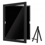 Emailn&otilde;elade vitriinkarp Suure mahutavusega Tolmukindel Lihtne paigaldada Lauapealne Must N&otilde;elte v&auml;ljapanekutahvel Seinale riputatav Emailn&otilde;elte hoidja must