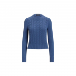 Polo Ralph Lauren &Uuml;hev&auml;rviline Kaablimustriga Kootud Kampsun Naiste topid Sinine 200919056-003 XL