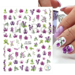 1 tk 3D k&uuml;&uuml;nekleebised lilletaimed k&uuml;&uuml;nekleebised lillelised lehed kevadised liugurid manik&uuml;&uuml;ri sisekujundus