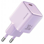 Usams Ład. Siec. 1Xusb-C Pd30W 3A(Only Head) Pd3.0 Fast Charging Purpurowy/Purple X-Ron Series Cc186Tc03 (Us-Cc186)