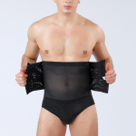 Men's body closed abdomen ventilation tight high waist plastic pants M must