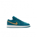 (gs) Jordan 1 Low Se Geode Teal Metallik Kuld 240(6Y&middot;W)