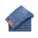 Suvised elastsed meeste teksad moodsad hallid mugavad &auml;ri sirge l&otilde;ikega venivad puuvillased vabaaja denim p&uuml;ksid br&auml;nd mees &otilde;hukesed p&uuml;ksid 27 gray