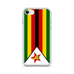 Coque &ndash; PIXELFORMA &ndash; iPhone 8 &ndash; Drapeau du Zimbabwe &ndash; t&auml;ielik kaitse &ndash; silikoonsupp