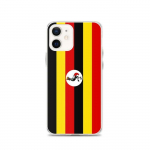 Coque iPhone 12 - PIXELFORMA - Drapeau de l'Ouganda - Silikoonist supp - Optimaalne kaitse - Design l&eacute;ger