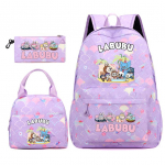 3 tk/komplekt Seljakott t&uuml;drukule kooli teismelisele &otilde;pilasele seljakott naistele seljakott l&otilde;unakottide ja pliiatsikotiga, kalasoomuste stiilis kotid