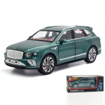 1:24 t&auml;ismahus Bentley Bentayga sulamist survevalatud automudel kuueukseline disain t&auml;histaeva tippsimulatsioon Briti luksusautode m&auml;nguautode poiste kingituste kollektsioon roheline