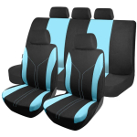 9/4/ tk Universaalne T&auml;ielik Autoistmekatete Komplekt Autoistme Kaunistus Tagumine Esiistme Kate Auto Istmepadi Kaitsekate Auto Siseaksessuaarid 9PCS roheline