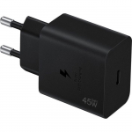 Chargeur Rapide USB-C 45W pour Samsung Galaxy A16 A17 A36 A56 A07 S25 - Noir