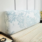 Luksuslik žakardpeatsi kaitskateen Bedding Veniv peatsi kate Magamistoa peatsi kate Mustusevastane peatsi kaitsja Tolmukindlad katteid Kodu Hotelli jaoks L120cm H50-60cm S gray